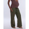 Women's Under the Belly Utility Cargo Relaxed Fit Pant | Motherhood Maternity - 2 of 4