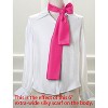 Allegra K Women's Skinny Silky Solid Color Long Scarves Waistband Neck Wraps 1 Pc - 2 of 4