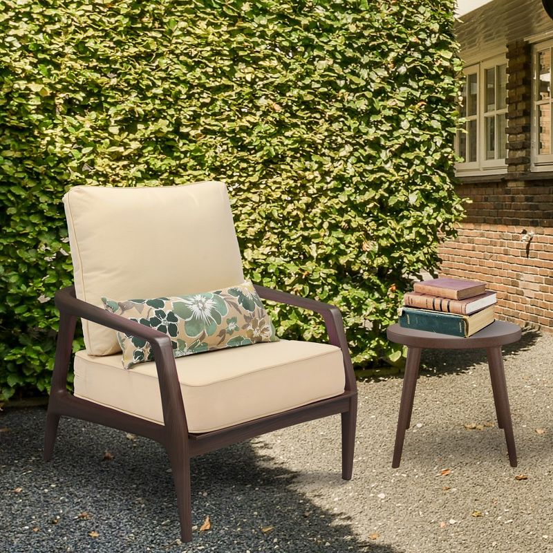 Aoodor 23'' x 26'' Outdoor Deep Seat Chair Cushion Set (Set of 2 Seats, 2 Backs, 2 Pillows), 3 of 7