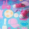 Nourison Washable Imagination All Stars Sports Non Skid Woven Area Rug Purple - 3 of 4