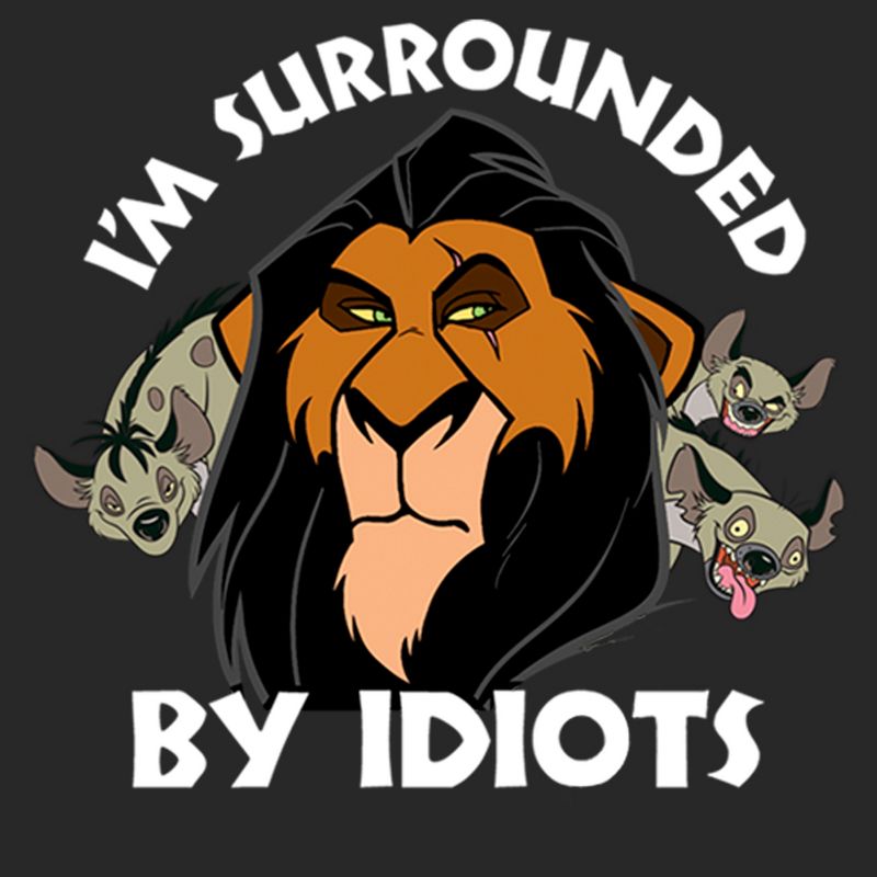 Women's Lion King Scar Surrounded by Idiots T-Shirt, 2 of 4