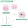 Unique Bargains Artificial Chrysanthemum Ball Flowers Silk Bouquets Real Touch 11 Inch 30 Pcs - 2 of 4