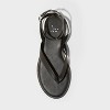Women's Tarin Ankle Wrap Thong Sandals - A New Day™ Black - 3 of 4