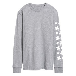 Men's - Instant Message - Shamrocks Trail White Long Sleeve