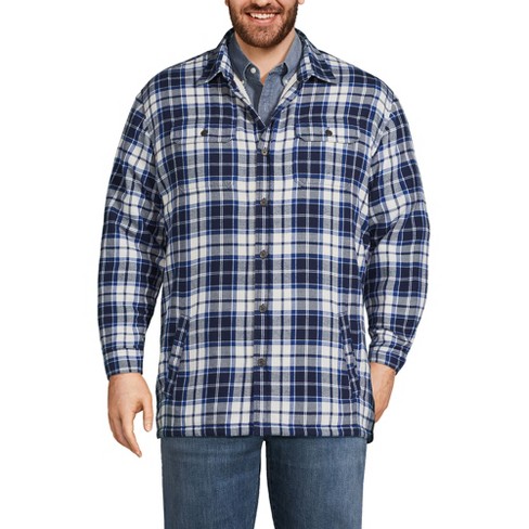 Men's Fleece-Lined Flannel Shirt, Traditional Fit