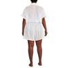 Lands' End Women's Sheer Modal Button Front Swim Cover-up Romper - 2 of 4