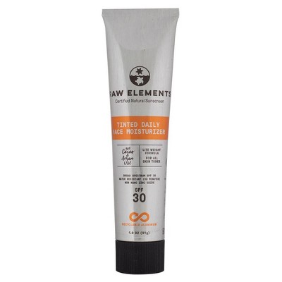 Raw Elements Tinted Daily Face Mineral Sunscreen Aluminum Tube - SPF 30 - 1.8 fl oz