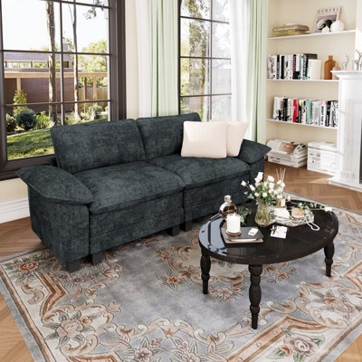 Captiva Designs Modular 2-Seater Loveseat Sofa, 87.5" Deep Sectional for Living Room & Bedroom