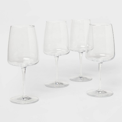 4pk Simbury Wine Glasses Red - Threshold™