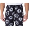 Seven Times Six Magic The Gathering Men's Mana Color Logo Symbols Sleep Lounge Pajama Pants Black - 2 of 4