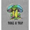 Natural World Take A Trip Mushrooms Long Sleeve Adult Hooded Sweatshirt - 2 of 2