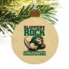 Slippery Rock Secondary Logo Wood Christmas Tree Holiday Ornament - 4 of 4