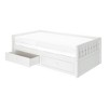 Elizabeth Twin to King Bed w/ Storage Drawers, White - 2 of 4