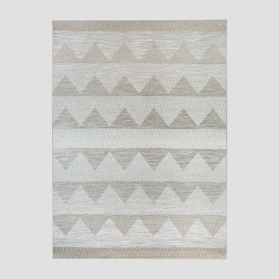 5' x 7' Triangle Ombre Outdoor Rug Beige - Project 62™