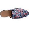 Santimon Mens Flroal Mules Denim Slip on Shoes Dress Casual Slippers Blue - 3 of 4