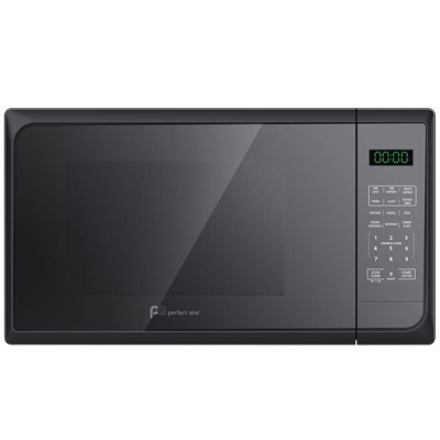 Perfect Aire 1.1 Cu ft Black/Silver Microwave 1000 W