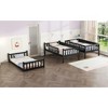 NicBex Triple over Twin Bunk Bed with Guardrail,Rubber Wood Triple Loft Bed with Ladder and Converts to 3 Twin Beds,Bunk Beds for Bedroom - 4 of 4