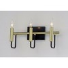 Maxim Lighting Sullivan 3 - Light Vanity in  Black/Gold - 3 of 4