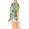 LA LEELA Hawaiian Shirts Womens Floral Summer Beach Party Blouses Shirt TShirts Short Sleeve Vacation Shirts Blouses for Women - 4 of 4