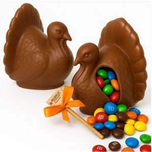 Sassy Little Southern Breakable Chocolate Turkey with Wooden Mallet, 2-Pack, Thanksgiving Place Setting & Party Favor - 1 of 4