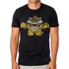Seven Times Six Super Mario T-Shirt Men's Bowser Pose Short Sleeve Graphic Top Black - 2 of 4