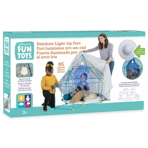 Vestiging Aanvulling Nu al Nothing But Fun Toys Light Up Fort With Led Light - 85 Pieces : Target