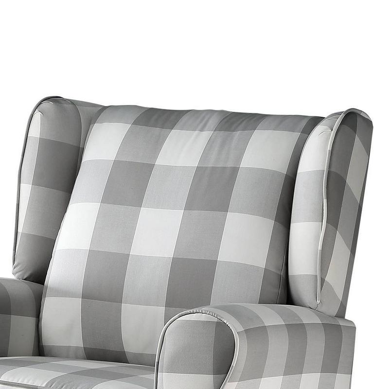 Patli 35&#34; Accent Chairs Gray Fabric - Acme Furniture, 5 of 10