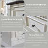 Mastgoal 48" Farmhouse Dresser with 6 Drawers, Rustic Wood Closet Storage with Roman Column for Bedroom - 3 of 4