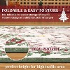 Christmas Area Rugs for Living Room Bedroom Xmas Snow Scene Festival Winter Decorations Rugs Soft Foldable Accent Rug - 4 of 4