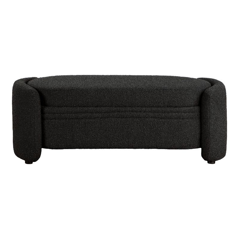 Makine Glam Boucle Storage Bench for Bedroom and Entryway - HOMES: Inside + Out, 5 of 7