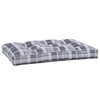 vidaXL Chair Cushion Outdoor Patio Pallet Seat Cushion Sofa Chair Pad Fabric - Gray Check Pattern 47.2" x 31.5" x 4.7" - 4 of 4