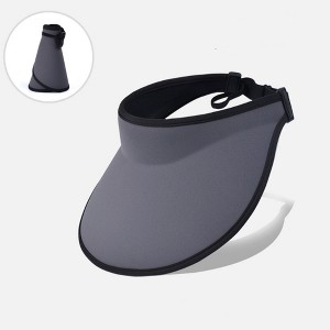 Anna-Kaci Women's Wide Brim Sun Visor Hat with Contrast Trim and Adjustable Back Strap - 1 of 4