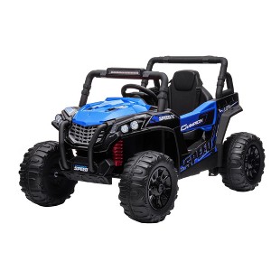 Ride On Car for Kids, 12V Off-Road UTV with Remote Control, Battery Powered Electric Vehicle with Dual 120W Motors - 1 of 4