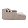 Vynxaria Chenille Lazy Sofa Chaise Longue Armchair with 3 Pillows for Ultimate Comfort - 3 of 4