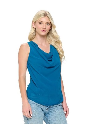 Sleeveless store cowl neck