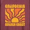 Women's - Instant Message - California Golden Coast Lightweight French Terry Wide Neck Long Sleeve Graphic Shirt - 2 of 4