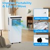 8000 BTU White Portable Air Conditioner, 3 In 1 AC Unit Cooling Up to 350 Sq.Ft,Cooler, Dehumidifier and Fan, Remote, LED Display, Mount Kit - 4 of 4