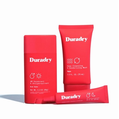 Duradry 3-Step System - Prescription Strength, Antiperspirant Deodorants and Deep Cleansing Wash