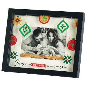 Dicksons Reason For The Season Black Wall or Tabletop Picture Frame Holds 5 x 7 Photo - 1 of 3