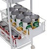 Honey-Can-Do 4 Tier Slim Cart with Pull-Out Baskets: Black Kitchen Cart, Powder-Coated Steel, Locking Wheels - 3 of 4