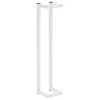vidaXL Towel Rack White Steel Standard Size Modern Towel Rack - 4 of 4