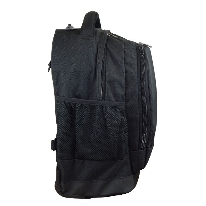 NFL Mojo Premium Wheeled Backpack - Black, 4 of 8