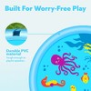 Joyfy 5ft Splash Pad for Kids, Non-Slip Outdoor Water Sprinkler Pad, Summer Fun Backyard Fountain Pool Water Games Spray Mat(Sea Themed) - 3 of 4