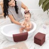 Baby Washcloths Muslin Cotton, Large 10”x10” by Comfy Cubs - 2 of 4