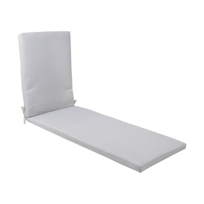 Veranda Stripe Outdoor Chaise Cushion DuraSeason Fabric™ Navy - Threshold™