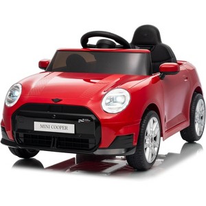 12V BMW Mini Licensed Ride on Car for Kids, 12V Kids Ride On Car with Remote Control, Accelerator Pedal, Treaded Tires, Music - 1 of 1