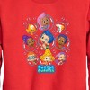 Boys' - Bubble Guppies - Bubble Grid Graphic Long Sleeve Fleece Sweatshirt - 2 of 4