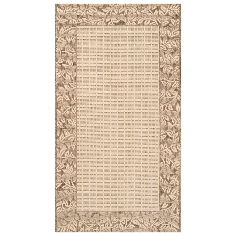 4'X5'7in Aalborg Outdoor Rug Natural/Brown - Safavieh