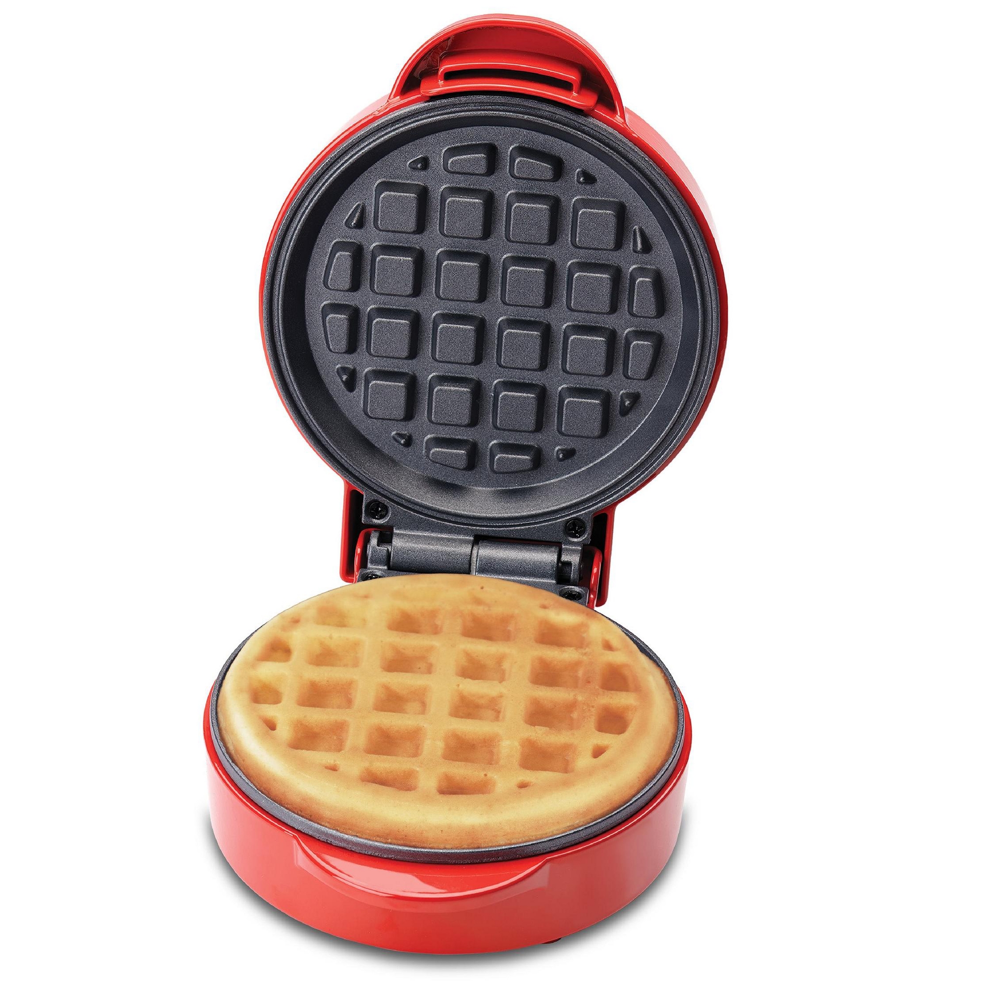 Betty Crocker Mini Waffle Maker, 550W, BC-4888R, Red