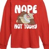 Boys' - Pokémon - Slaking Nope Not Today Long Sleeve Graphic T-Shirt - 2 of 4